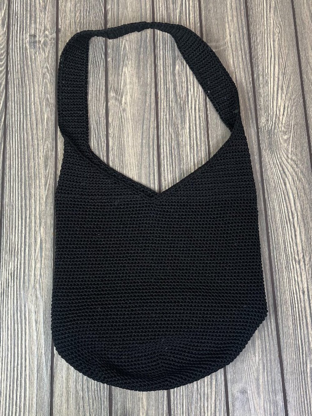 the sak Black Purse Wicker Straw Woven Style Shoulder Bag